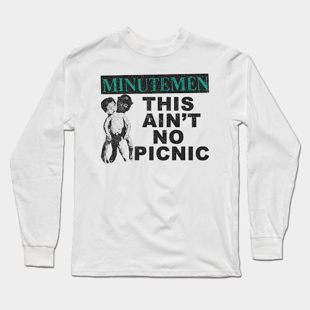 vintage  minutemen punk art Long Sleeve T-Shirt by psninetynine